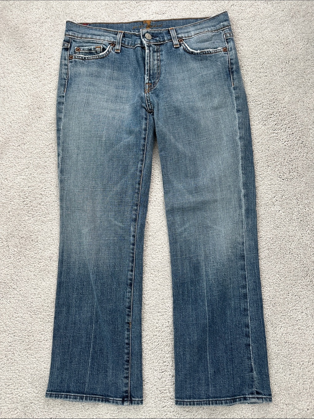 7 For All Mankind Y2K Vintage Crop Bootcut NYM 29